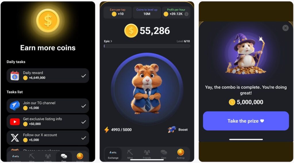 Hamster Kombat, Unlocking Web3 Gaming: Exploring The Top Telegram-Based Crypto Tap-To-Earn Games For 2024